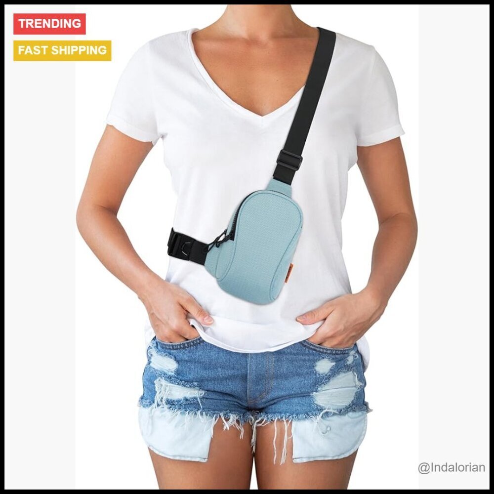 Mini Sling Bag Crossbody Adjustable Unisex Travel Running Phone Daypack
